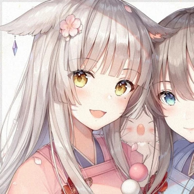 优质动漫女生闺蜜头像