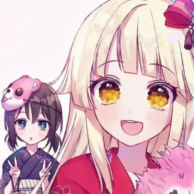 优质动漫女生闺蜜头像