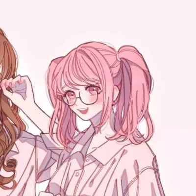 优质动漫女生闺蜜头像