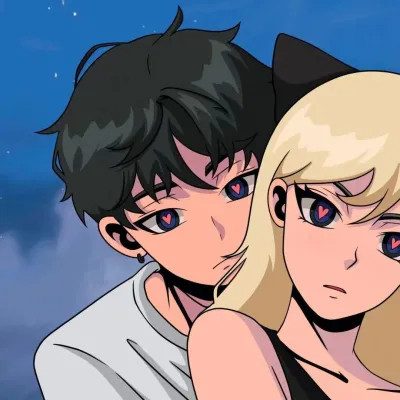 动漫卡通cp头像一左一右