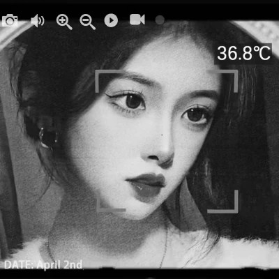 优质黑白系女生头像真人
