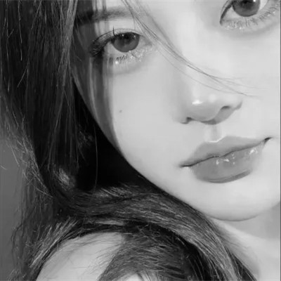 优质黑白系女生头像真人