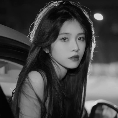 2025高清黑白美女头像