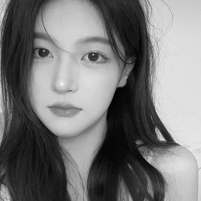 唯美黑白美女头像