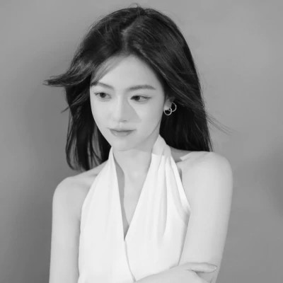 唯美黑白美女头像