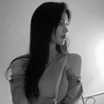 唯美黑白美女头像
