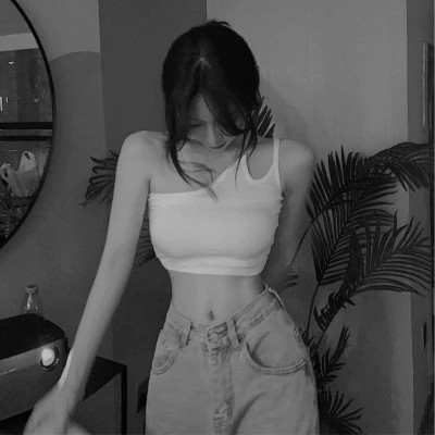 唯美黑白美女头像