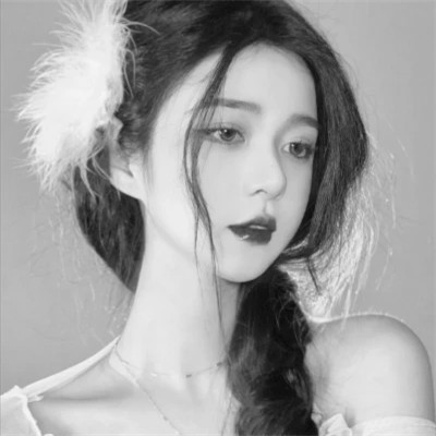 唯美黑白美女头像