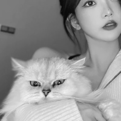 唯美黑白美女头像