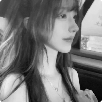 唯美黑白美女头像