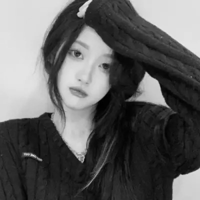 唯美黑白美女头像