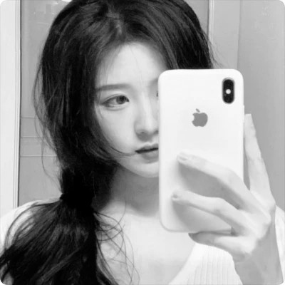 唯美黑白美女头像