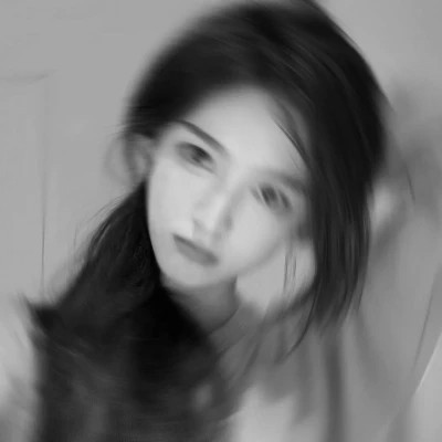 黑白头像美女图片
