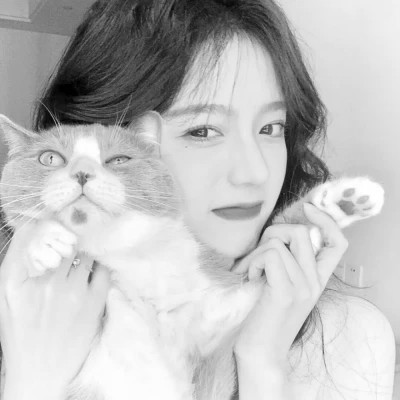 黑白头像美女图片