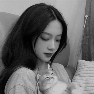 美女头像黑白图片气质