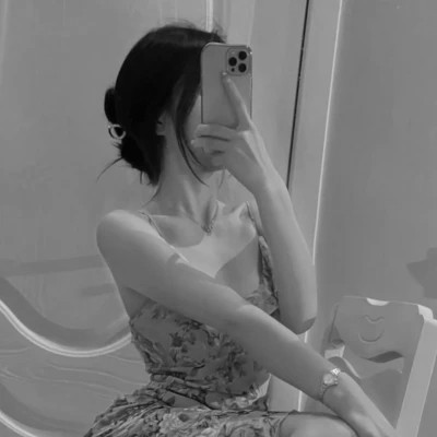 qq头像美女头像黑白