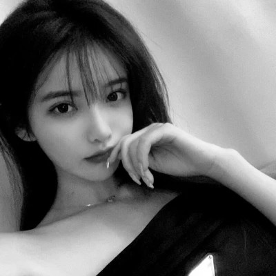 qq头像美女头像黑白