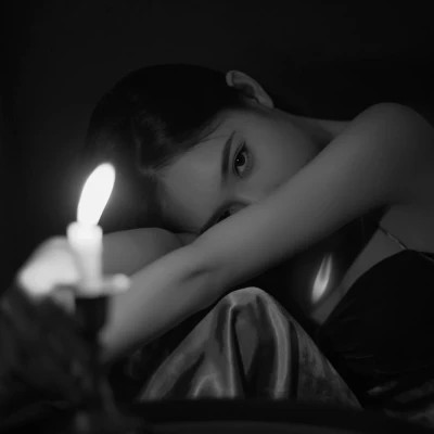 黑白现代美女头像