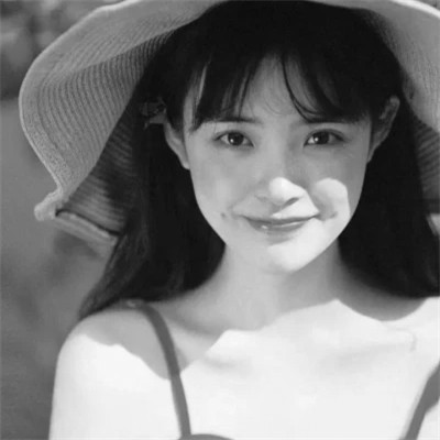 黑白现代美女头像
