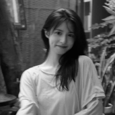 黑白现代美女头像