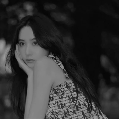 伤感黑白女头