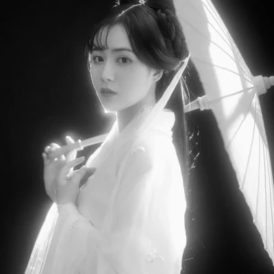 伤感黑白女头