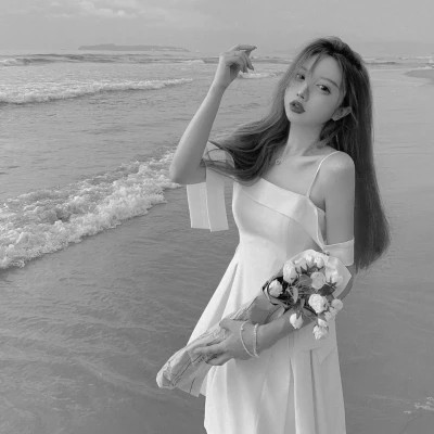 伤感黑白女头