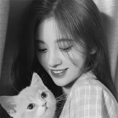 伤感黑白女头