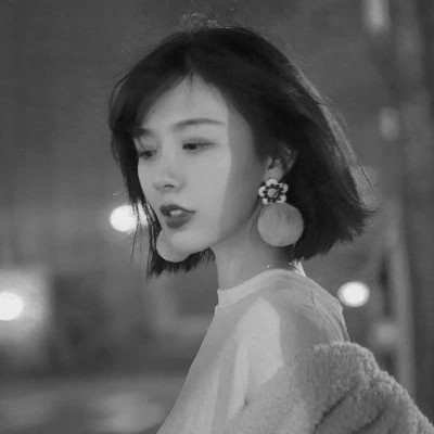 伤感黑白女头