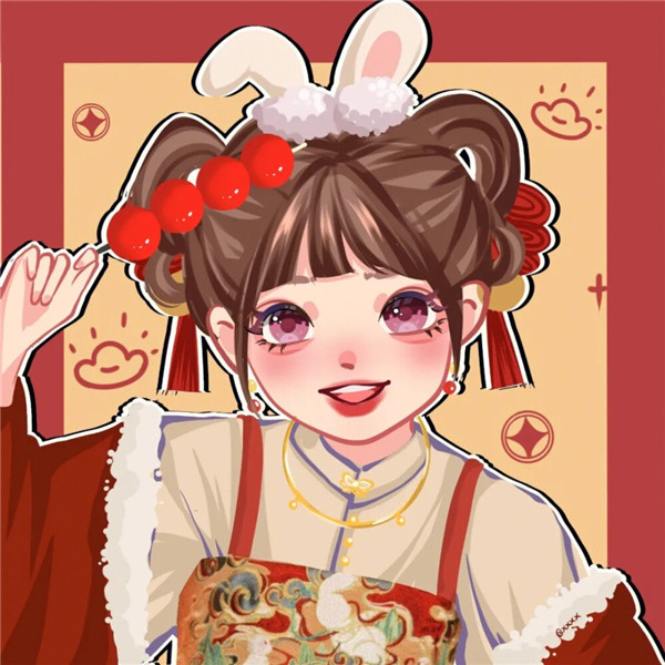 2025兔年两人闺蜜头像