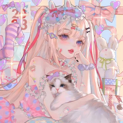精美动漫闺蜜头像一人一张