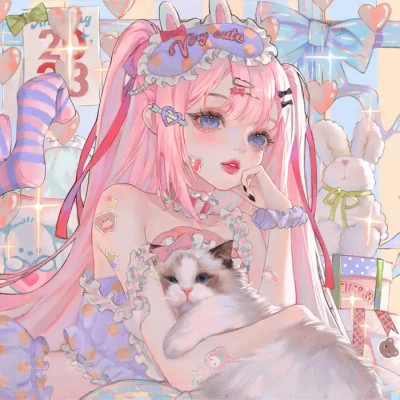 精美动漫闺蜜头像一人一张