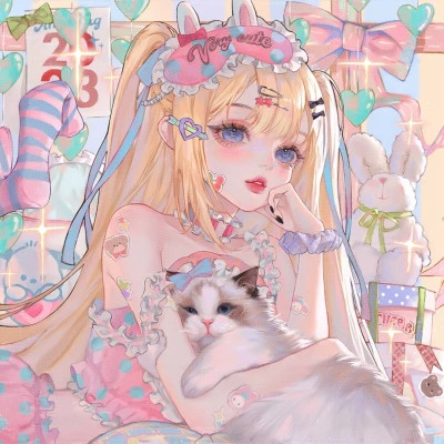 精美动漫闺蜜头像一人一张