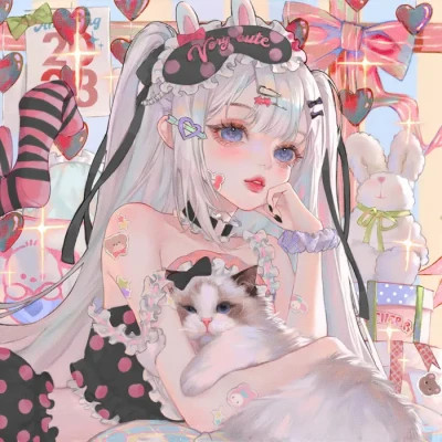 精美动漫闺蜜头像一人一张