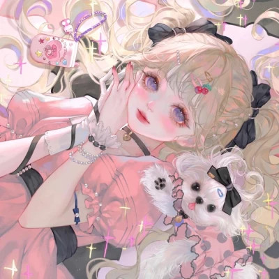 精美动漫闺蜜头像一人一张