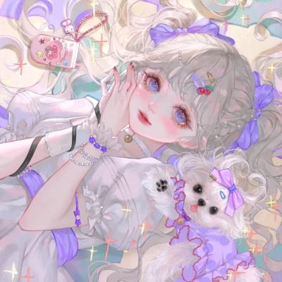 精美动漫闺蜜头像一人一张