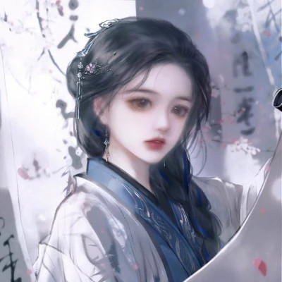 古风插画纯欲女生动漫头像