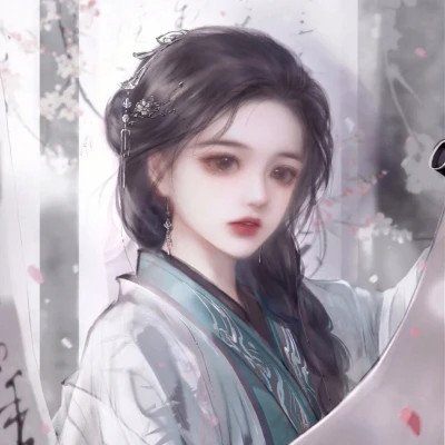 古风插画纯欲女生动漫头像