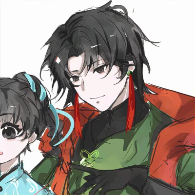 情侣头像两人动漫