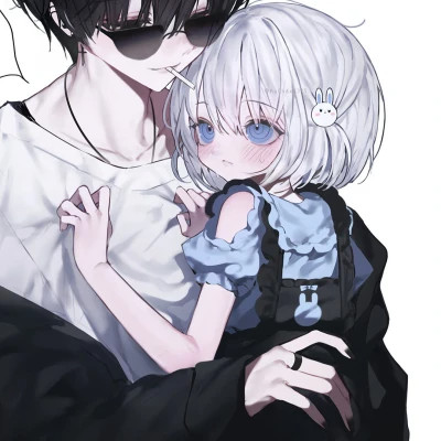甜蜜漫画系情侣头像