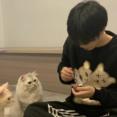 一人一动物的可爱情头