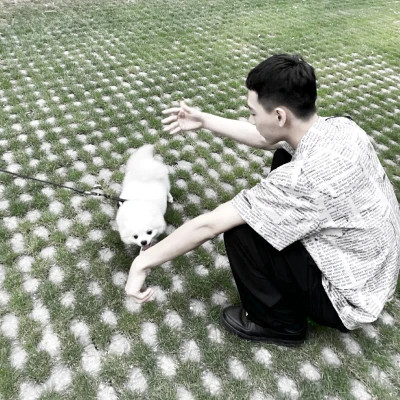 情头一半人一半宠物