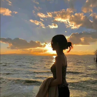 唯美温柔女头像背影2025