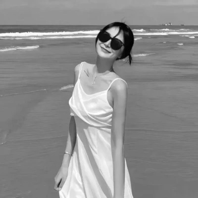 黑白男女情侣头像