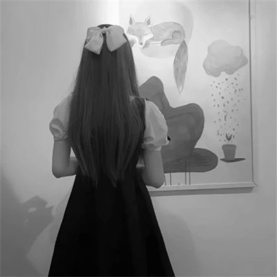 黑白男女情侣头像