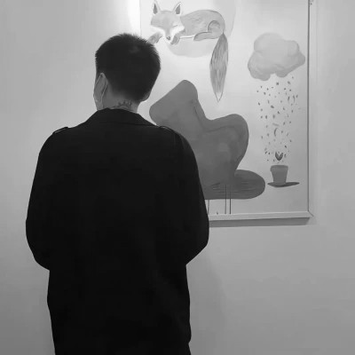 黑白男女情侣头像