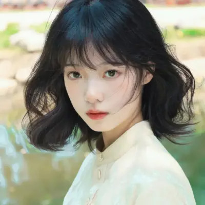 温柔清新意境氛围感女头