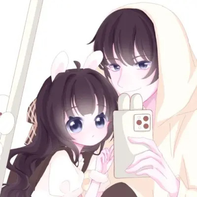 情侣头像超甜一对动漫