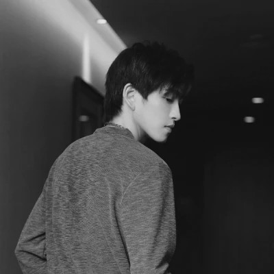 男生头像黑白真人