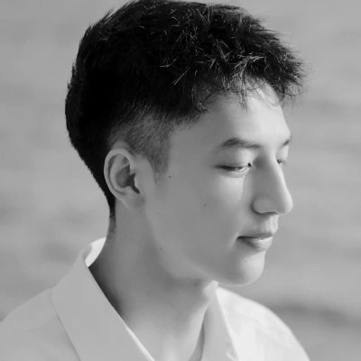 男生头像黑白真人
